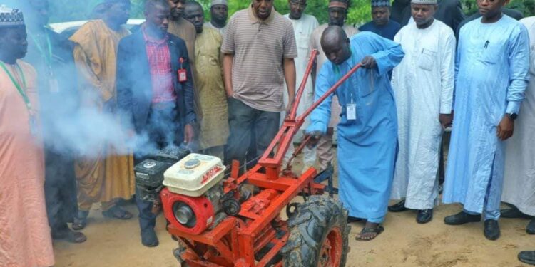 Zulum Gifts N5m to Borno Almajiri Who Fabricated ‘Hand Tractor’